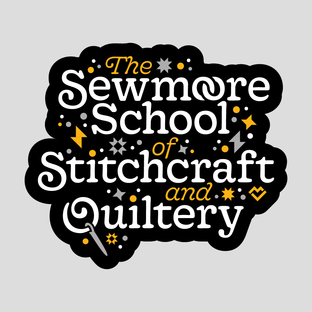 Sewmoore School of Stitchcraft and Quiltery - Sticker
