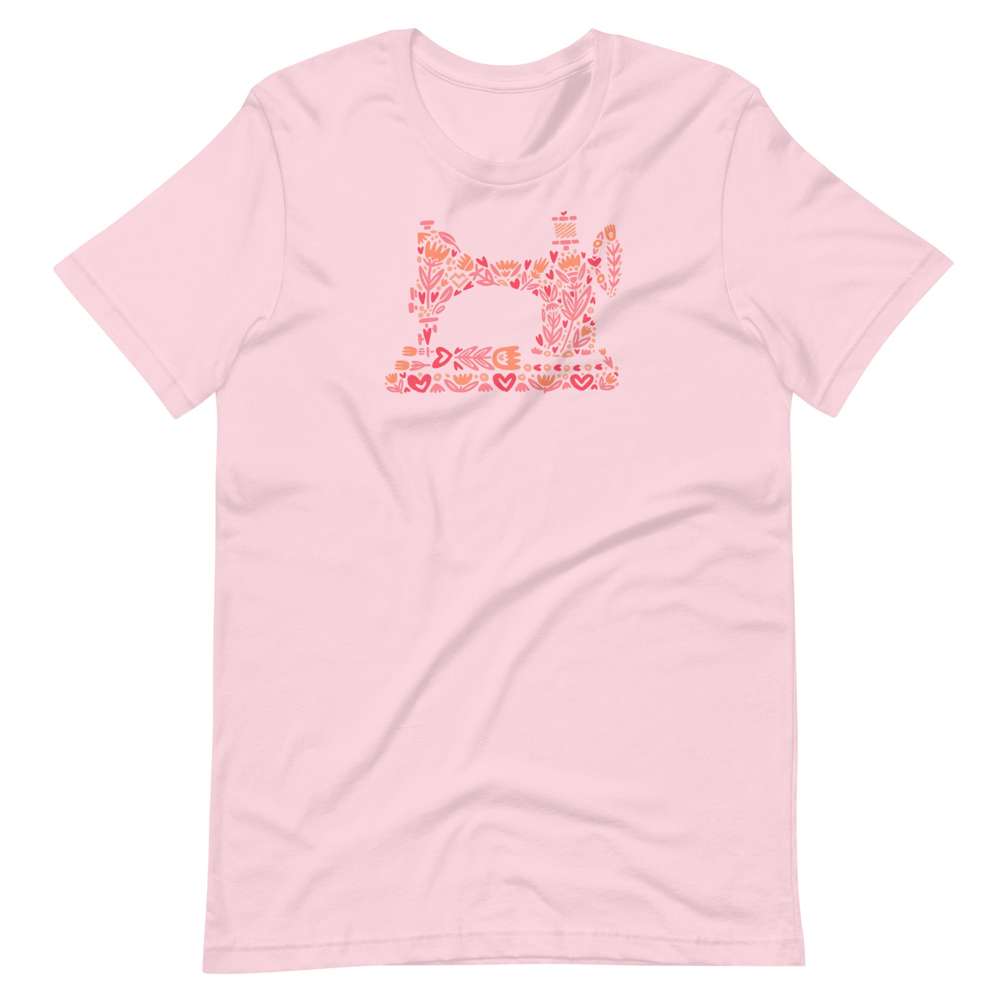 Floral Vintage Sewing Machine - T-shirt