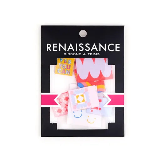 Renaissance Ribbons Playful Woven Labels Multipack (8 pcs)