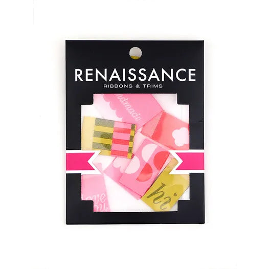 Renaissance Ribbons Love Notes Woven Labels Multipack (8 pcs)