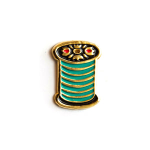 
            
                Load image into Gallery viewer, Spool of Thread - Enamel Pin
            
        