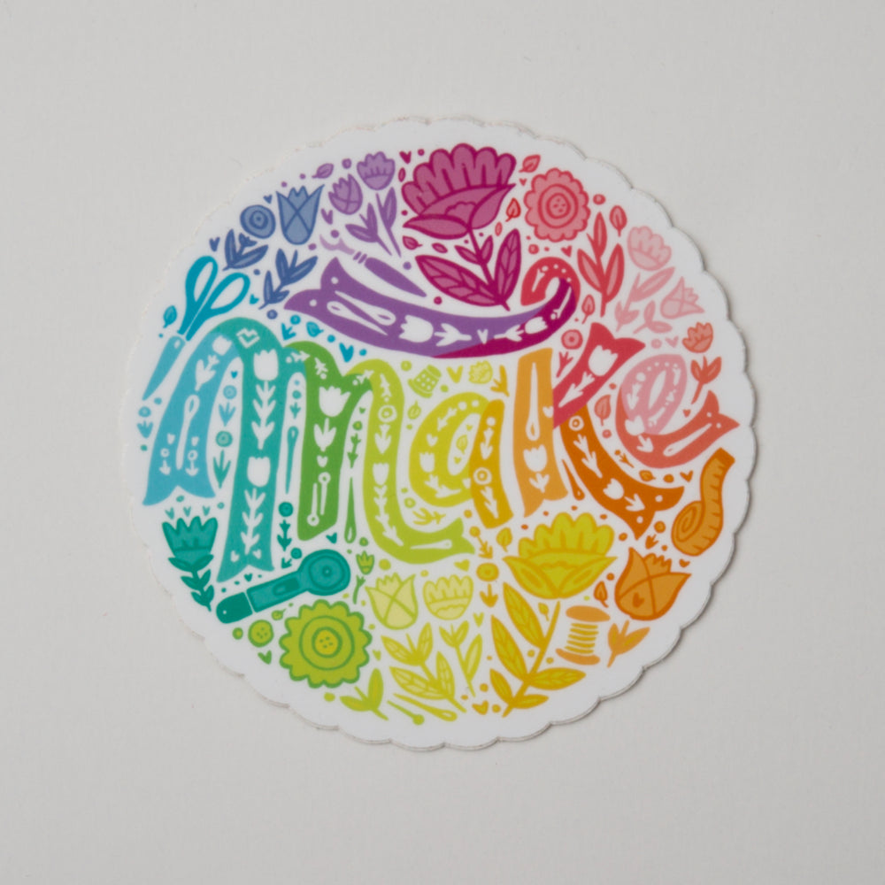 Make Floral Rainbow - Sticker