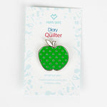 Polka Dot Apple Enamel Pin (By Diary of a Quilter) - Maker Valley