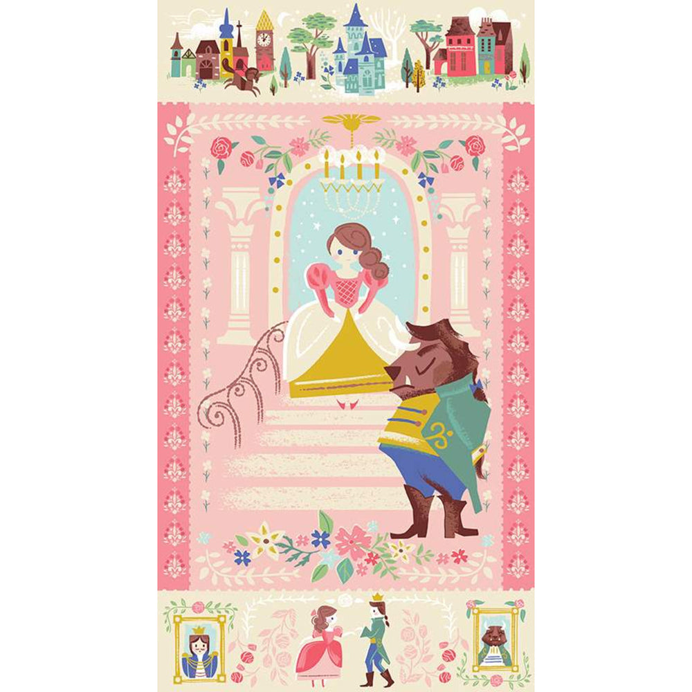 Beauty and the Beast - Panel (Pink)