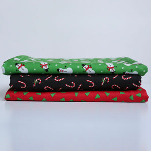 Buffalo Plaid Quilt Kit (Black Candy Canes) - Throw Size