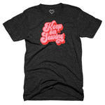 Keep on Sewing T-shirt (Heather Black)