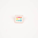 Scalloped Hearts Enamel Pin (By Just Add Sunshine)
