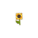 Scrappy Sunflower Enamel Pin (By Lella Boutique)