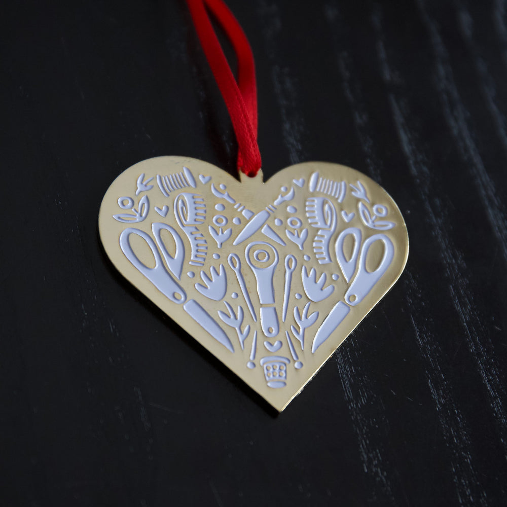 Sewing Heart - Ornament