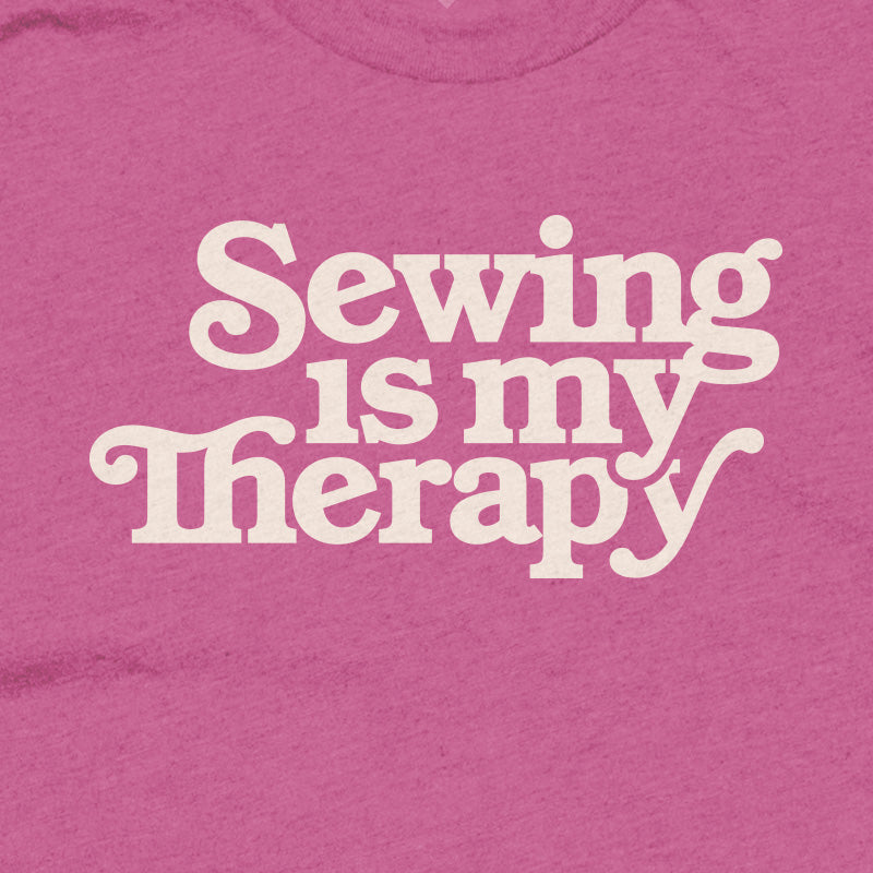 Sewing Is My Therapy T-shirt (Magenta)