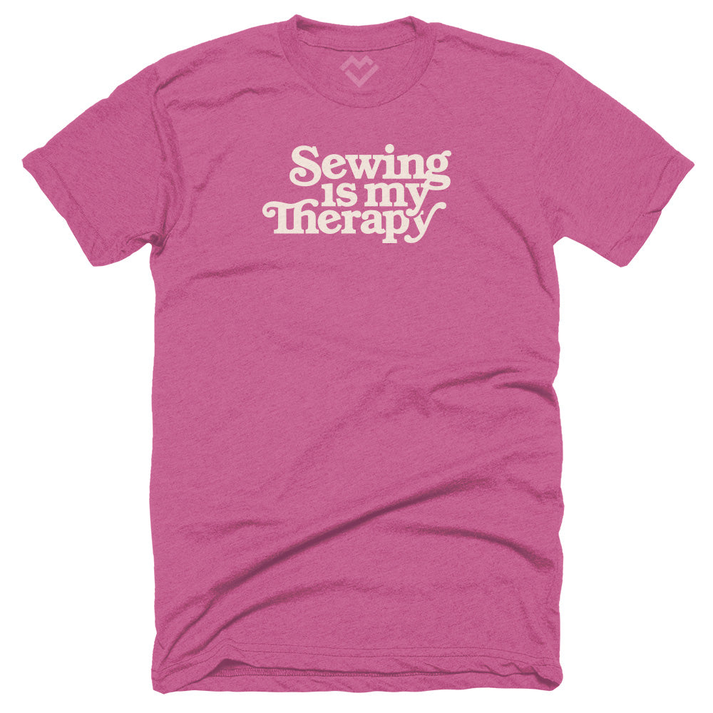 Sewing Is My Therapy T-shirt (Magenta)