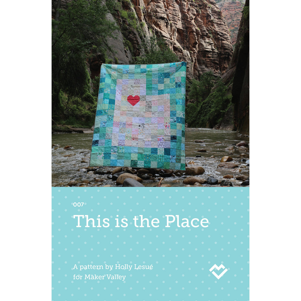 
            
                Load image into Gallery viewer, This is the Place Utah Quilt Pattern - Paper Pattern - Maker Valley
            
        