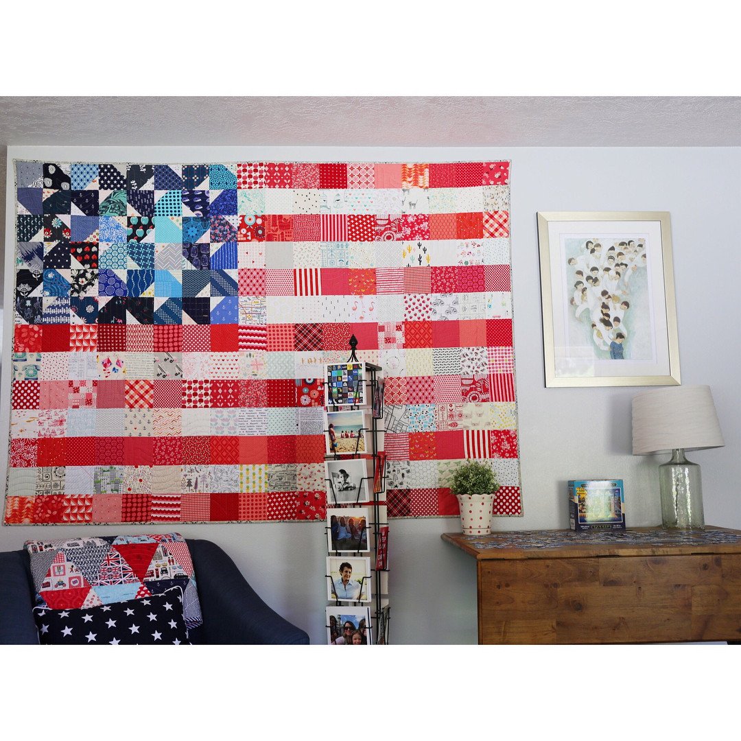 Yankee Doodle Dandy - USA Flag Quilt Pattern - Paper Pattern - Maker Valley