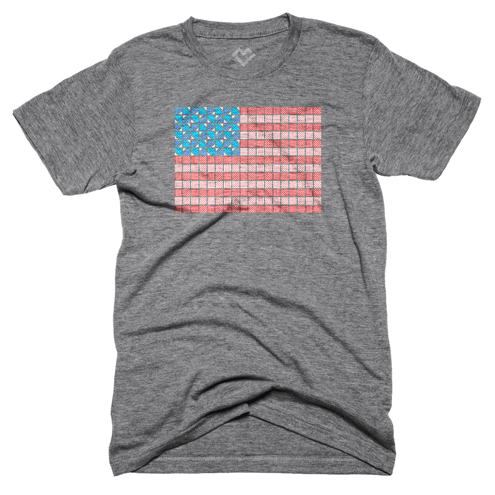 Yankee Doodle Dandy Quilt USA Flag T-shirt